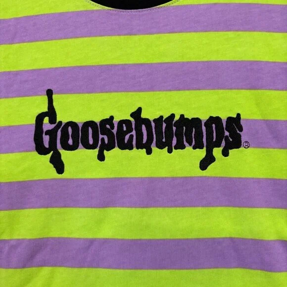 Goosebumps Horror Television Series Green/Purple T-Shirt Size Extra Large - Picture 2 of 4